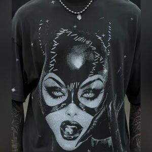 Darc Sport Shades Of Gray Premium Oversized Tee in Wolf Gray/White Starry Night